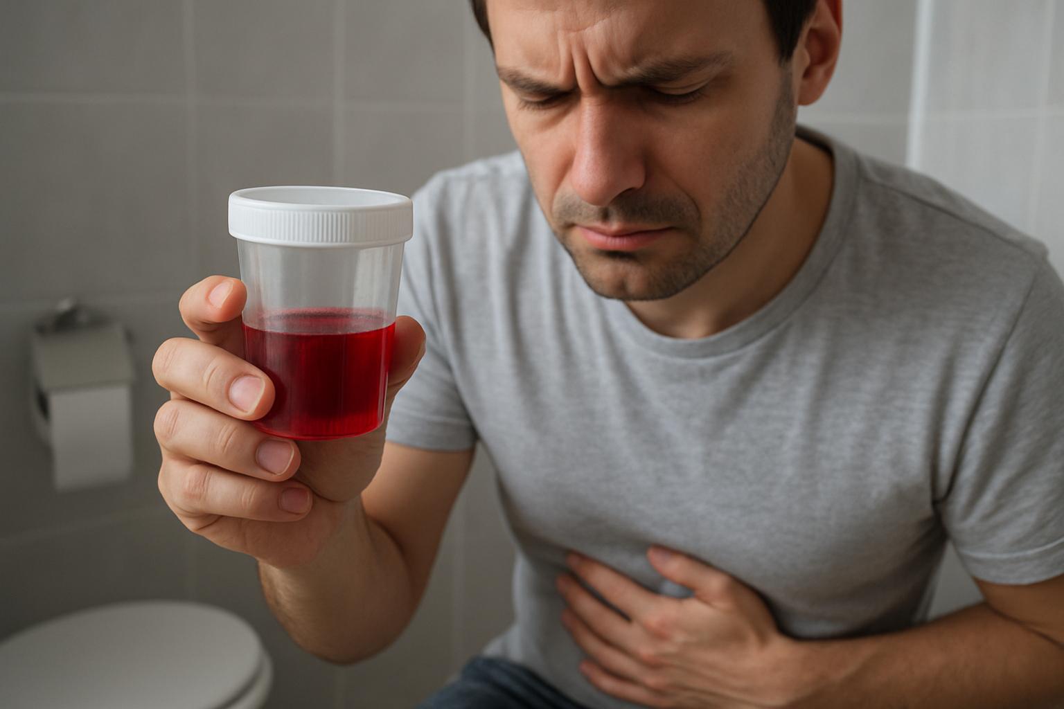 Кровь в моче у мужчин: что это может значить и что делать прямо сейчас